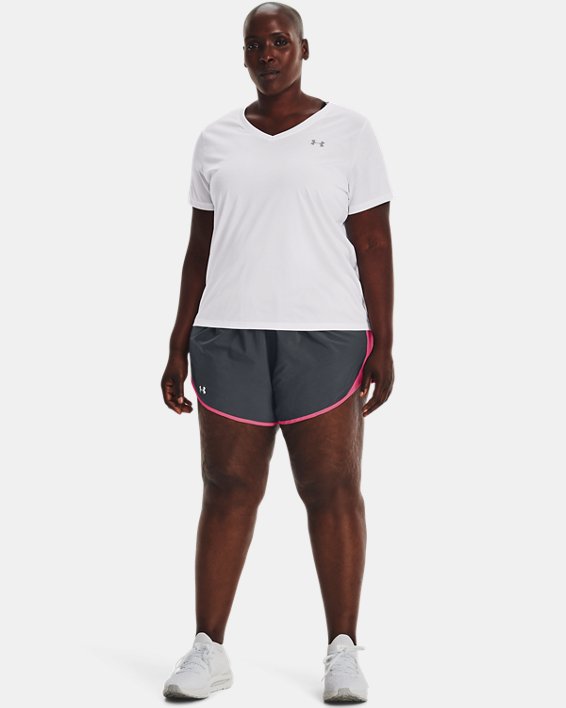 Women's UA Fly-By 2.0 Shorts, Gray, pdpMainDesktop image number 2